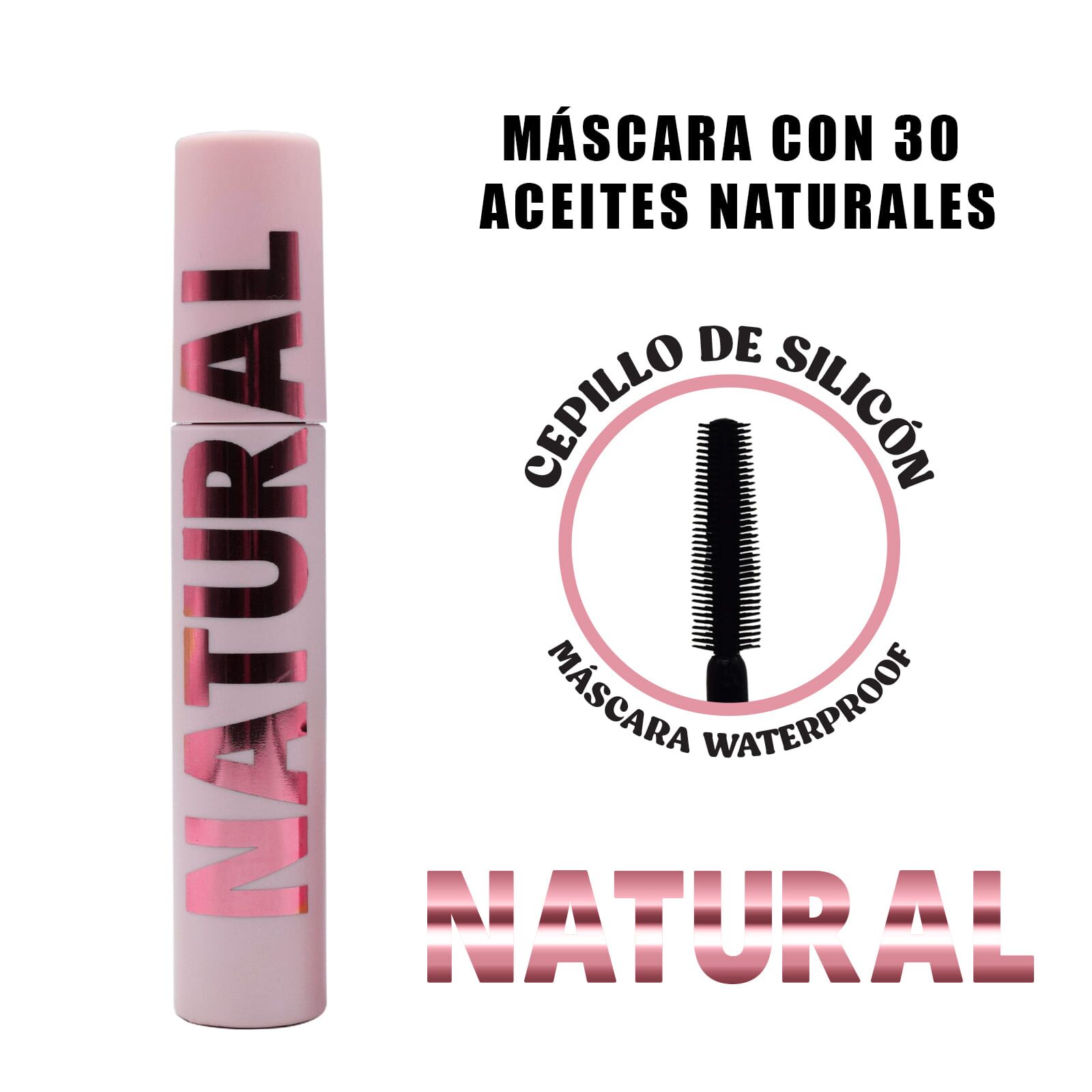 MÁSCARA DE PESTAÑAS NATURAL VIP 30 ACEITES - VC - Imagen 2